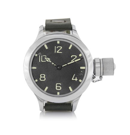 ANONIMO RUSSOOROLOGIO MILITARE RUSSO PER SOMMOZZATORI ANNI '70.C. massiccia a...