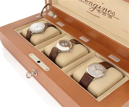 LONGINESLONGINES COFANETTO DI TRE ESEMPLARI, EDIZIONE LIMITATA N. 402/1000...