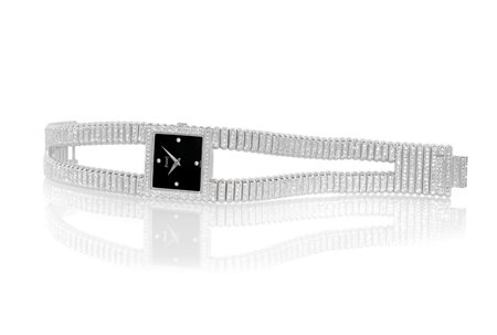 PIAGETPIAGET ANNI '60.C. n. 329145 carré in oro bianco 18 kt e brillanti con...