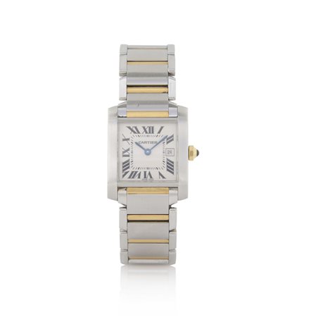 CARTIERCARTIER PARIS TANK FRANCAISE ANNI '90.C. n. 795404CD in acciaio e oro...