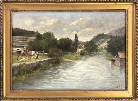 Giuseppe Pecenco, Trieste 1854 - 1937, La stesura dei panni