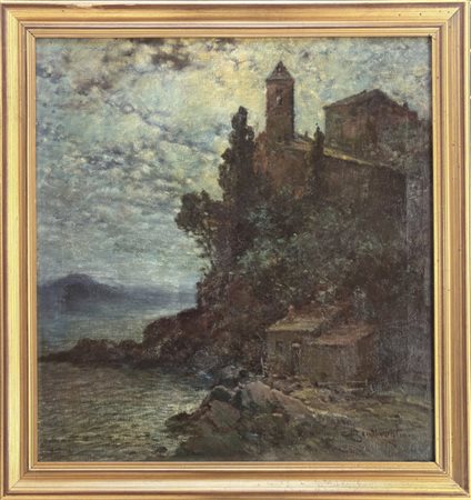 Cesare Bentivoglio, Genova 1868 - 1952, Chiesa Di Scogliera, Liguria