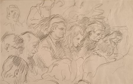 ANONIMO Anonimo (An) Senza titolo Matita su carta 28,00x44,00 Provenienza:...