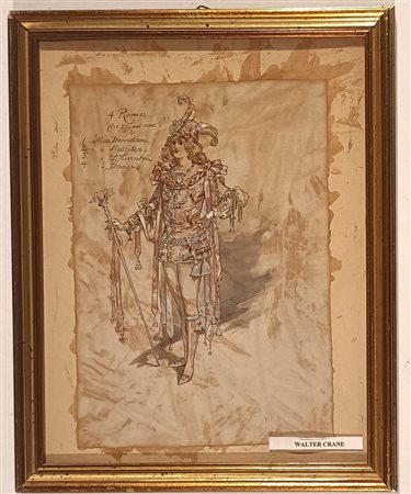 CRANE WALTER Liverpool (Inghilterra) 1845 Romeos Acquarello su carta...