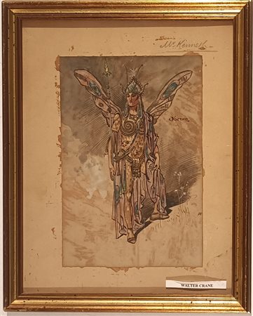 CRANE WALTER Liverpool (Inghilterra) 1845 Oberon Acquarello su carta...