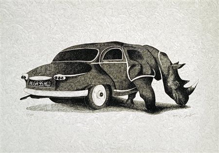 FIRMA INDECIFRATA N.D. ( -) 1900 Senza titolo 1970 Litografia a colori es....