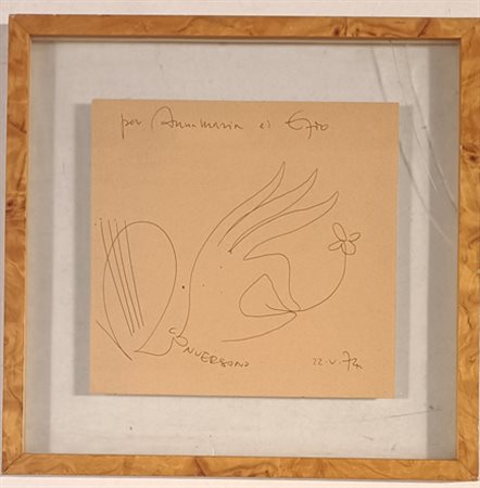 CONVERSANO ROMANO Rovigno in istria (Croazia) 1920 Senza titolo 1974 China su...