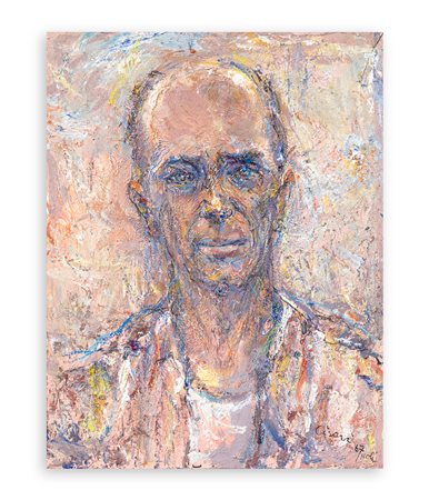 GIULIO CISARI (1892-1979) - Ritratto di pescatore all'aperto, 1967