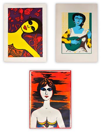 POMPEO BORRA (1898-1973) - Lotto unico composto da 3 opere grafiche
