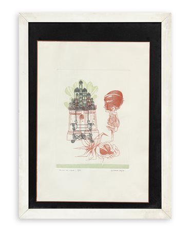 GIUSEPPE GUERRESCHI (1929-1985) - Donna che ricorda, 1968-1969