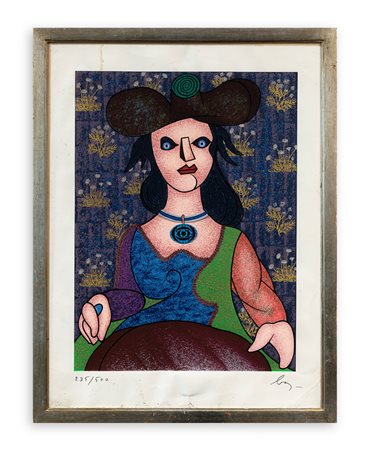 ENRICO BAJ (1924-2003) - La dama di Selex, 1984