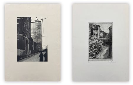 AUTORI VARI - Lotto unico composto da 2 opere grafiche