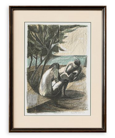 RENATO NESI (1923-1999) - Bagnanti, 1984