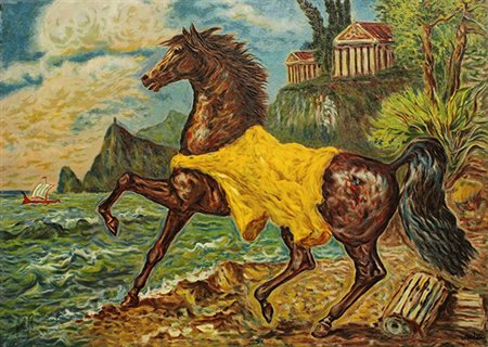 GIOVAN FRANCESCO GONZAGA, "Cavallo con manto giallo"