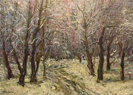 GIOVAN FRANCESCO GONZAGA, "Nevicata ai giardini di Milano"