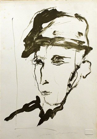 ERNESTO TRECCANI, "Ritratto di uomo", anni '70