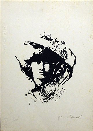 FIRMA ILLEGGIBILE, "Ritratto", anni '80 circa