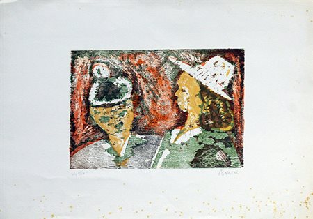 ANTONIO BARBERI, "Incontro", anni '80