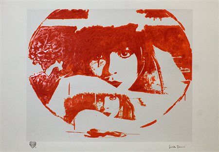 GIOSETTA FIORONI, "Figure femminili arancio", anni 2000