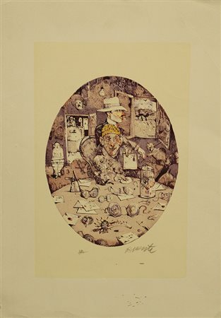 ANTONIO POSSENTI, "Scena in un interno", anni '80