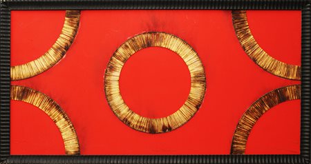 BERNARD AUBERTIN, "Dessin De Feu Sur table Rouge", 2007