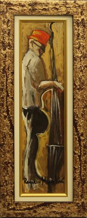 ROMANO MUSSOLINI, "Suonatore" anni '90 circa