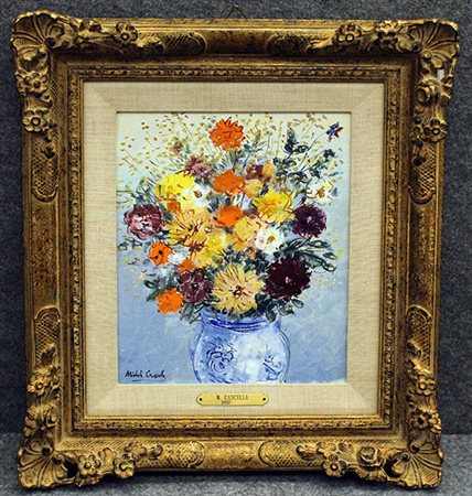 MICHELE CASCELLA, "Vaso di Dalie", seconda metà anni '60