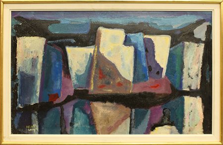 NELLO LEVY, "Astratto", Anni '80 circa