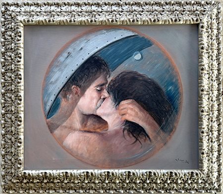 RUSSO MARIO, "Il bacio", 1974