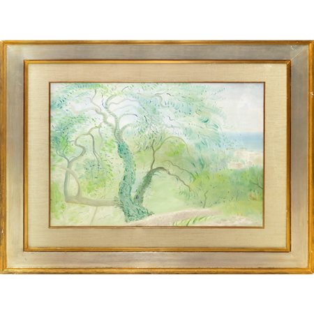Umberto Lilloni (Milano 1898 - Milano 1980)  - Carrubo ad Alassio, 1938