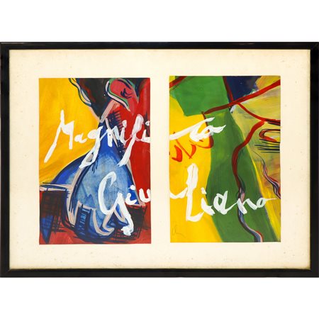 Sandro  Chia (Firenze 1946)  - Dittico Magnifico Giuliano