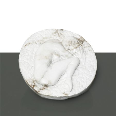 Michele Valenza (Villalba 1950)  - Nudo di donna entro tondo