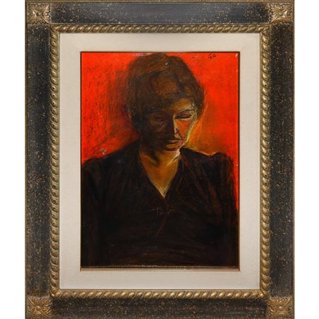 Nino Caffè (1909 - 1975)  - Ritratto, 1987