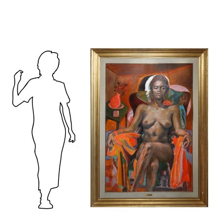 Ugo Attardi (Genova 1923 - Roma 2006)  - Nella casa del console, 1990