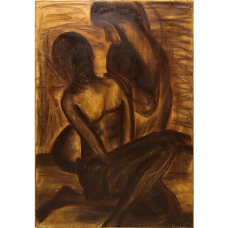 Domenico Purificato (Fondi 1915 - Roma 1984)  - La pietà, 1966