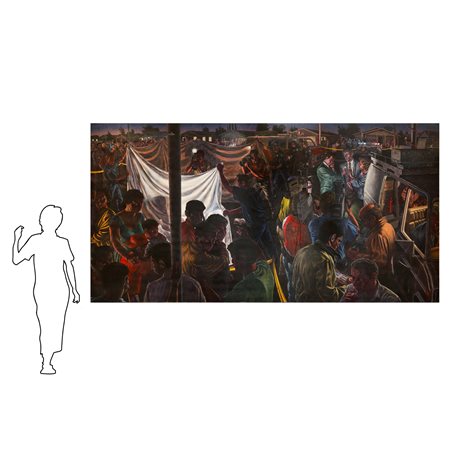 F. Scott  Hess (Los Angeles 1955)  - Yellow tape, 1989