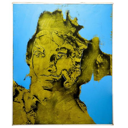 Tano Festa (Roma   2 novembre 1938 - Roma  9 gennaio 1988)  - Figura, 1980