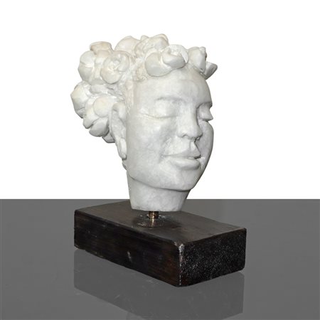 Michele Valenza (Villalba 1950)  - Testa fiorita