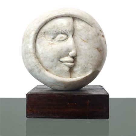 Michele Valenza (Villalba 1950)  - VOLTO MASCHILE , SOLE-LUNA