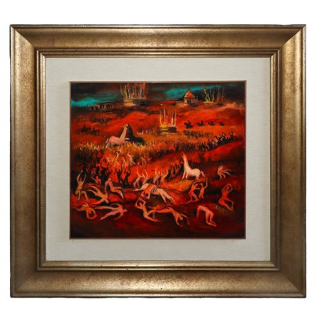 Domenico Maria (Mimì) Lazzaro (Catania 19/01/1905 - Catania 16/03/1968)  - Battaglia, 1943