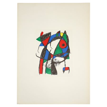 Joan Mirò (Barcellona  1893 - Palma di Maiorca  1983)  - Litografia originale 