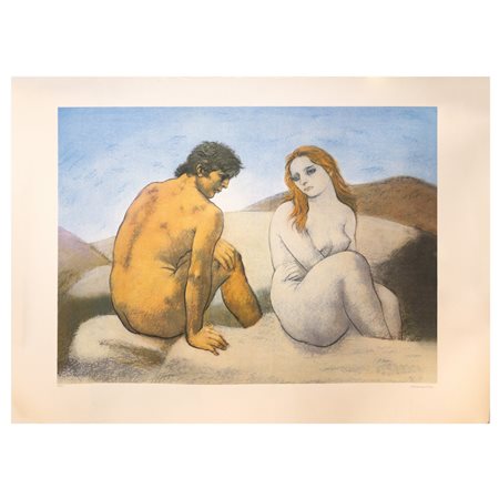 Francesco Messina (Linguaglossa (CT) 1900 - Milano 1995)  - Adamo ed Eva, 1989