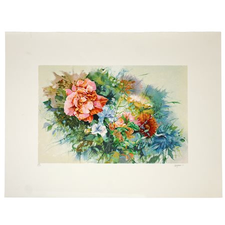 Renzo Vespignani (Italian 1924 - 2001)  - Fiori , '91