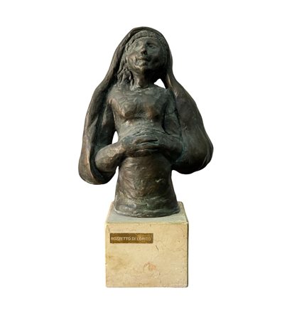 Scultura in bronzo, periodo XX secolo, raffigurante Figura femminile....