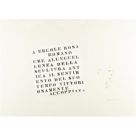 (*) Franco Angeli (Roma 1935 - 1988) "Senza titolo" anni '70 70x100 cm.