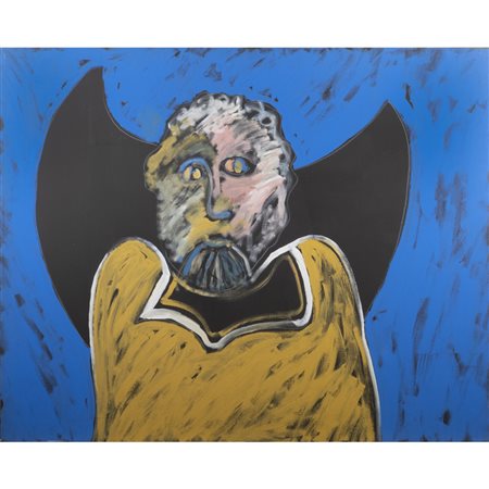 Tano Festa (Roma 1938 - 1988) "Senza titolo" 1986 80,5x100,5 cm.