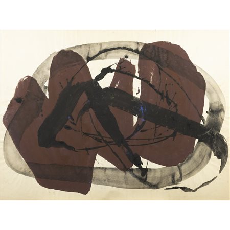 (*) Luigi Montanarini (Firenze 1906 - Roma 1998) "Senza titolo" anni '60 60x80 cm.