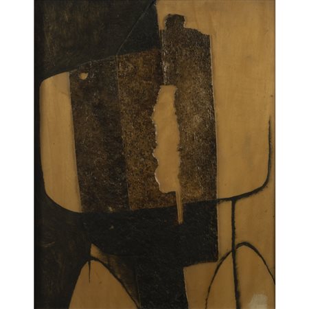 Roberto Crippa (Monza 1921 - Bresso 1972) "Senza titolo" 1960 50,5x40,5 cm.