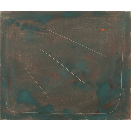 Achille Pace (Termoli 1923 - Roma 2021) "Itinerario 3B" 1988 50x60 cm.