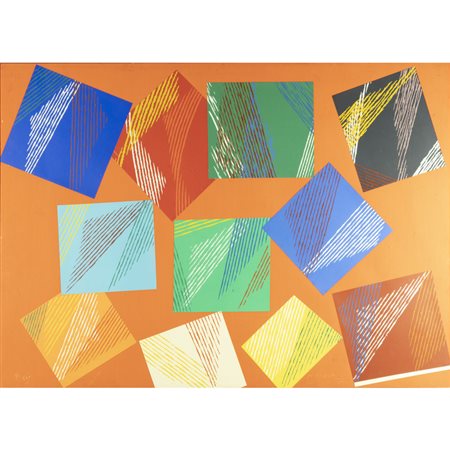 Piero Dorazio (Roma 1927 - Perugia 2005) "Wig-Wam" 1991 75x105 cm.